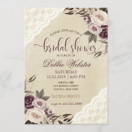 Einladung zur Lila Peonies Bridal Dusche