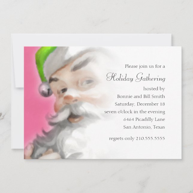 Einladung zur Limonen Weihnachtsfeier (Vorderseite)