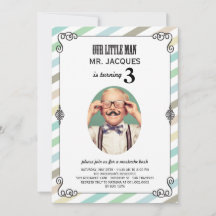 Einladung zur Little Man Schnurrbart Bash Jungen G