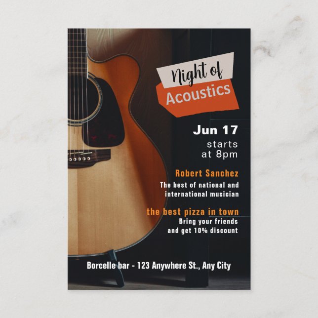 Einladung zur Live Show (Vorderseite)