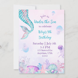 Einladung zur Meerjungfrau unter dem Meer