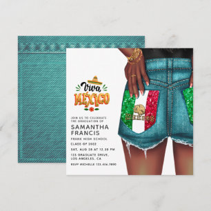 Einladung zur mexikanischen Denim Girl Graduation