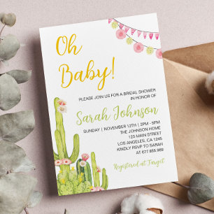 Einladung zur mexikanischen Fiesta Babydusche