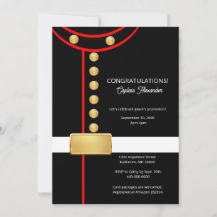 Einladung zur Militärparty zur Pensionierung oder 