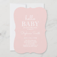 Einladung zur Minimalistischen Babydusche