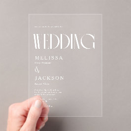 Einladung zur Minimalistischen Chic Hochzeit
