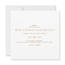 Einladung zur Minimalistischen Hochzeitsfeier auf