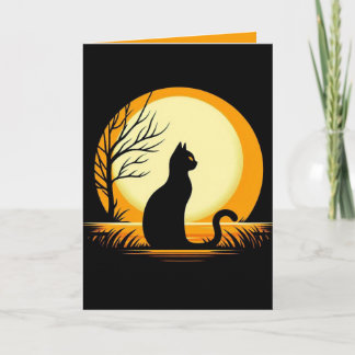 Einladung zur Minimalistischen Schwarzen Katze
