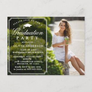 Einladung zur Modernen Partei für die Graduierung  Postkarte