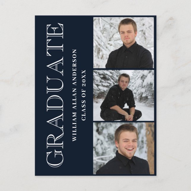 Einladung zur Modernen Partei für die Graduierung  Postkarte (Vorderseite)