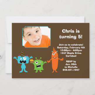 Einladung zur Monster Geburtstagspartei