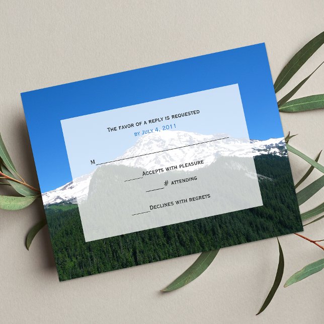 Einladung zur Mountain Wedding RSVP (Von Creator hochgeladen)