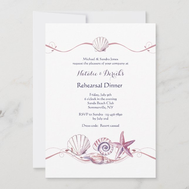 Einladung zur Muschel (Vorderseite)