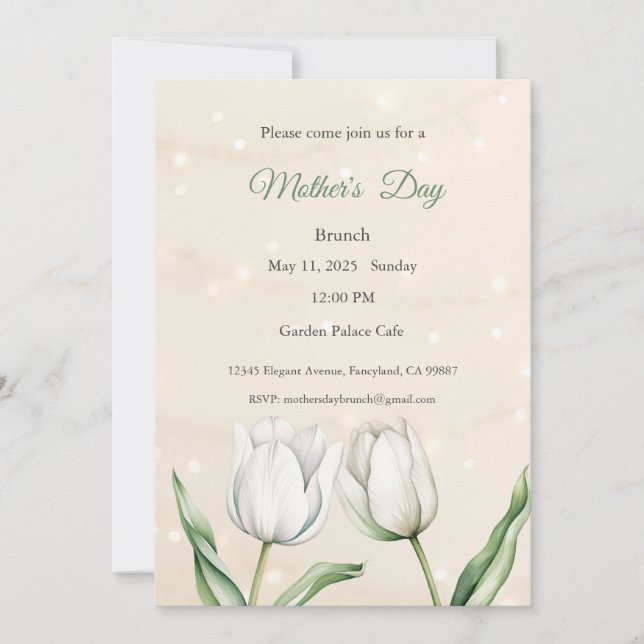 Einladung zur Mutter, Mittagessen am Muttertag (Vorderseite)