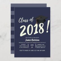 Einladung zur Nautic Navy Blue Graduation Party