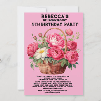 Einladung zur Neurodivergent Autistic Birthday Par