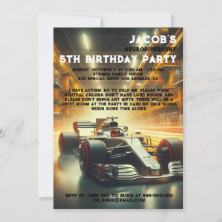 Einladung zur Neurodivergent Autistic Birthday Par