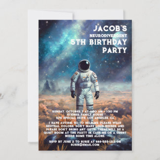 Einladung zur Neurodivergent Autistic Birthday Par