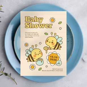 Einladung zur niedlichen Honey Bee Baby Dusche