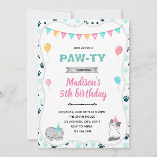 Einladung zur niedlichen Katze