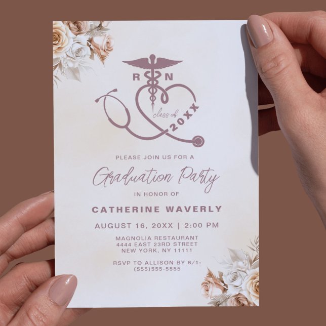 Einladung zur Nursing School Graduation Party (Von Creator hochgeladen)