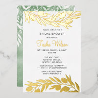 Einladung zur Olive Branch Botanical Bridal Dusche