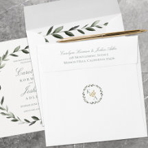 Einladung zur Olive Wreath Wedding