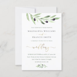 Einladung zur Olivenfachhochzeit