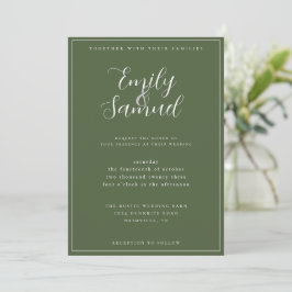 Einladung zur Olivenhochzeit