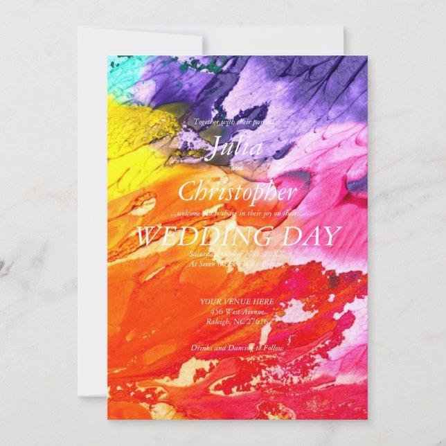 Einladung zur Ölputzfeier (Vorderseite)