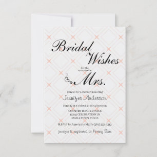 Einladung zur Pastelpfirsiche und Creme Geometric 