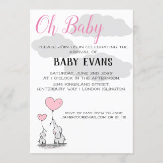 Einladung zur personalisierten Babydusche