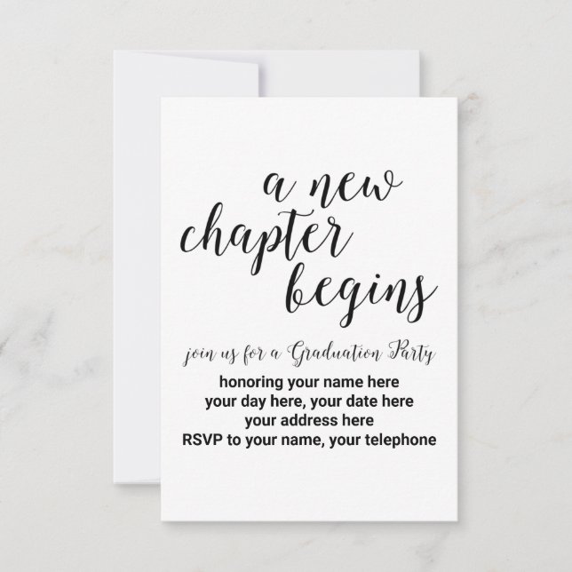 Einladung zur personalisierten Graduiertengruppe (Vorderseite)