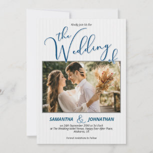 Einladung zur personalisierten Hochzeit