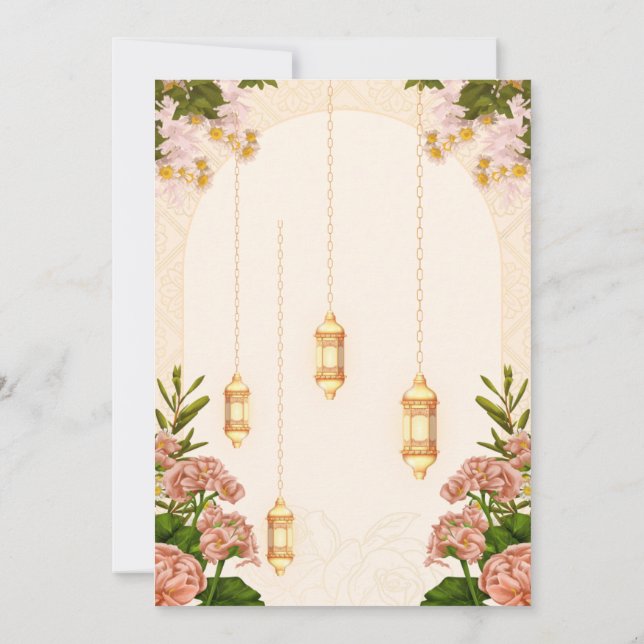 Einladung zur personalisierten Hochzeit | Elegante (Rückseite)