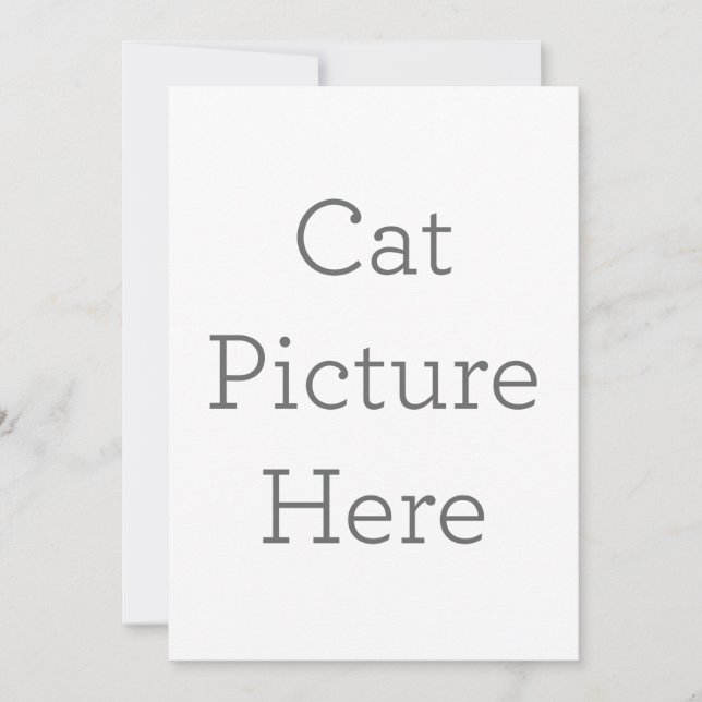 Einladung zur personalisierten Katze (Vorderseite)
