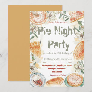 Einladung zur Pie-Sharing-Night-Party – Süß & Gemü