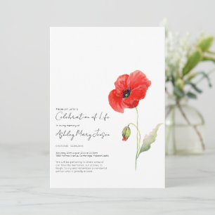 Einladung zur Poppy-Feier des Lebens