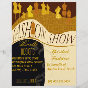 Einladung zur professionellen Design‑Mode‑Laufsteg Flyer