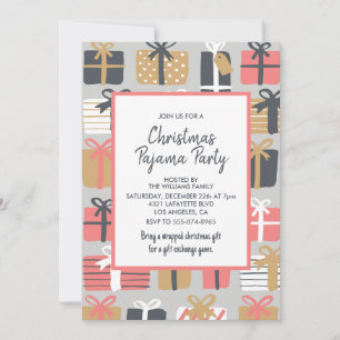 Einladung zur Pyjamaparty für Erwachsene Süße Gesc