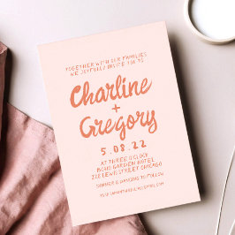 Einladung zur Retro-Rosa-Handschrift