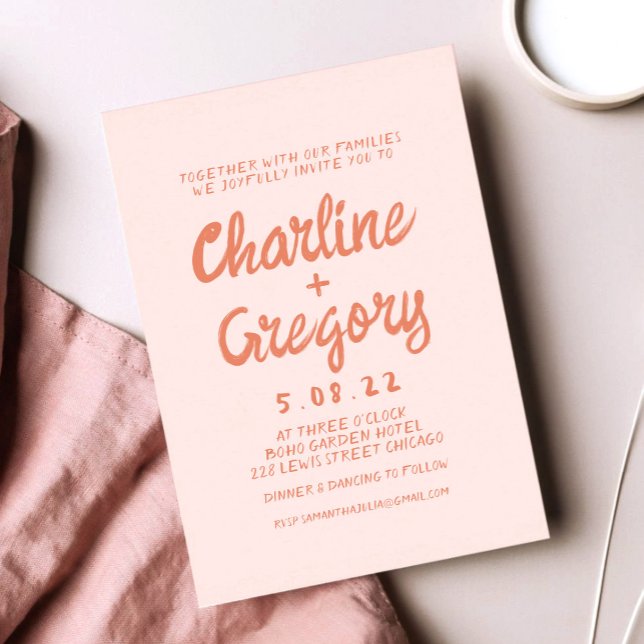 Einladung zur Retro-Rosa-Handschrift (Von Creator hochgeladen)