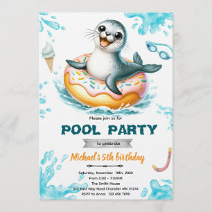 Einladung zur Robben-Poolparty