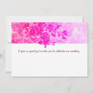 Einladung zur Rosa Hochzeit