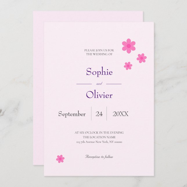 Einladung zur Rose (Vorne/Hinten)