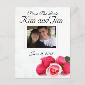 Einladung zur rote Rose Save the Date