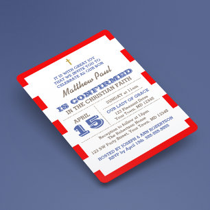 Einladung zur roten nautischen Bestätigung