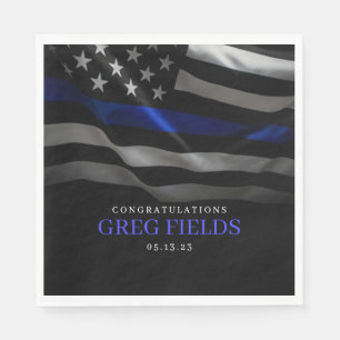 Einladung zur Ruhestandsregelung, Polizeieinziehun Serviette