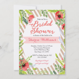 Einladung zur Rustikalen Kraft Papier Bridal Dusch