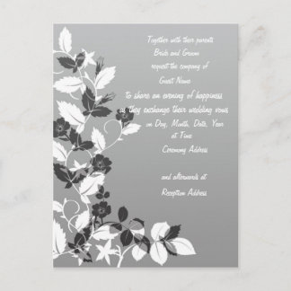 Einladung zur Schwarz-Weiß-Hochzeit